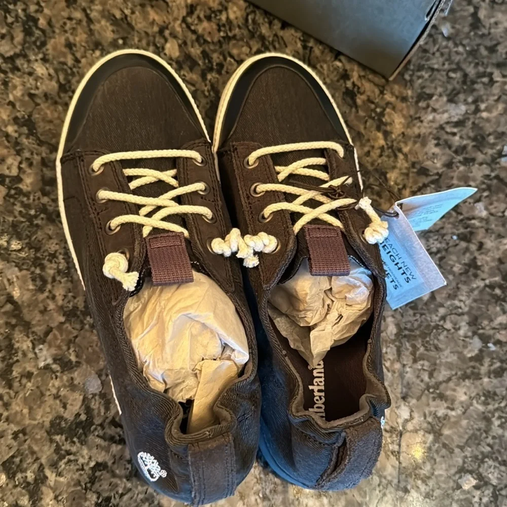 Timberland Newport bay canvas skateboard shoes NIB 7.5